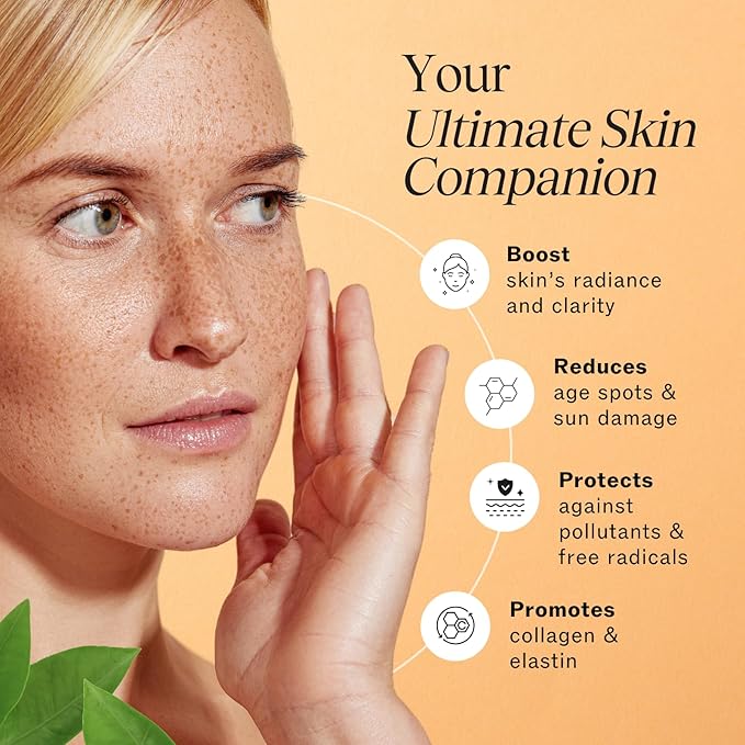 LilyAna Naturals Vitamin C Serum for Face - with Hyaluronic Acid and Vitamin E, Anti Aging Serum, Reduces Age Spots and Sun Damage, Promotes Collagen and Elastin (Double Pack)-GlimoraGlow