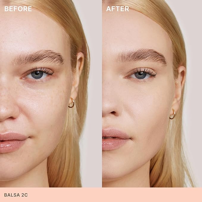 ILIA - Skin Rewind Complexion Stick - Foundation + Concealer + Skincare | Non-Toxic, Vegan, Cruelty-Free, Clean Makeup (2C - Balsa, 0.35 oz | 10 g)-GlimoraGlow