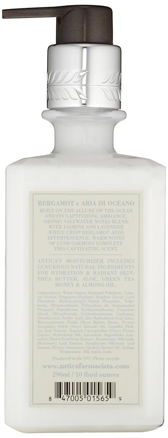 Antica Farmacista Body Moisturizer - Moisturizing Scented Lotion - Premium Body Moisturizer - Luxury Gift for Women & Men - Hand & Skin Hydration - Bergamot & Ocean Aria, 10 Fl Oz-GlimoraGlow