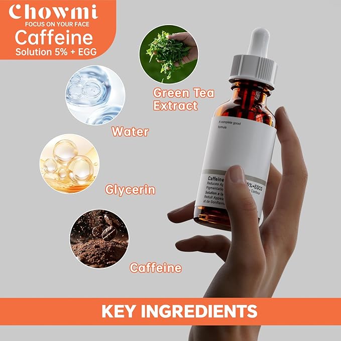 The Caffeine Solution 5% + EGCG，Reduces Appearance of Eye Contour Pigmentation and Puffiness，Under Eye Serum (30ml) Caffeine For Face Moisturizing Serum (2)-GlimoraGlow