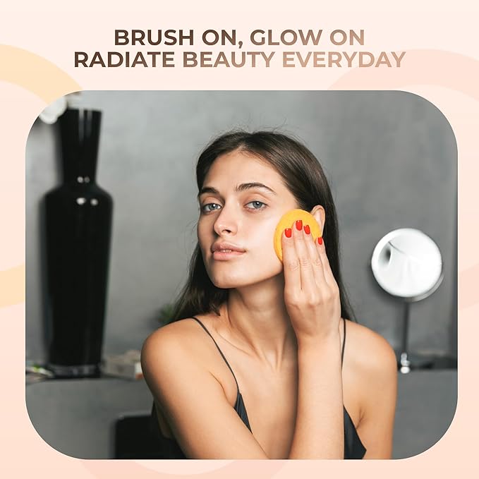 (1 Ounce Bag) BEIGE Foundation Powder Refill By Sweet Face Minerals, Lightweight Mineral Loose Makeup Powder with SPF 20, Full Coverage Flawless Finish, Talc-free, Cruelty-Free, Refillable Pouch-GlimoraGlow