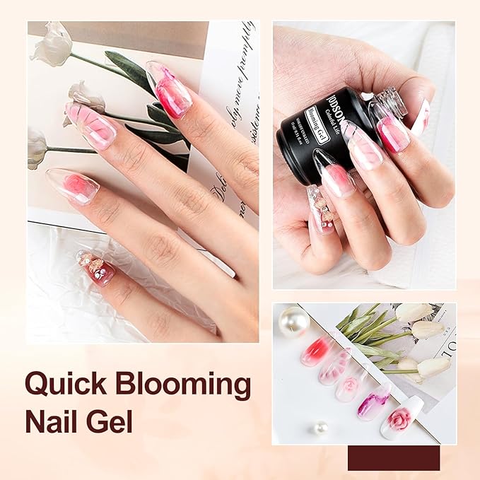 JODSONE 15 ML Blooming Gel Nail Polish Enrich Nail Life Base Coat Top Coat Solid Gel Manicure-GlimoraGlow