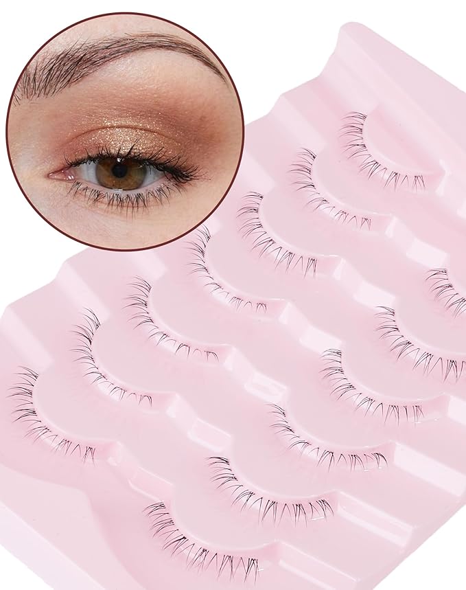 Eyelashes False Bottom Lashes Lower Lashes Fake Bottom Eyelashes 7 Pairs R-2-GlimoraGlow