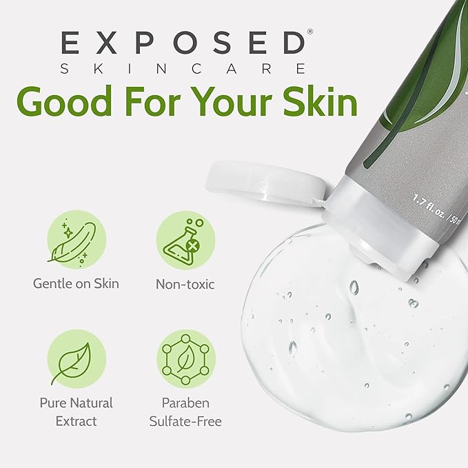 Exposed Skin Care Clear Pore Serum - Green Tea, Licorice Root, Salicylic Acid - Unisex Skin Serum for Oily, Sensitive Skin-GlimoraGlow
