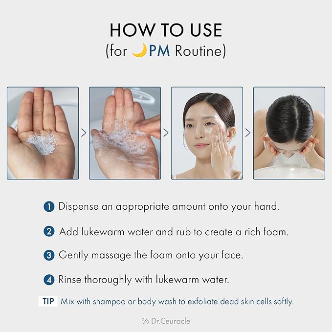 Dr.Ceuracle Pro Balance Enzyme Powder Face Wash - Korean Day and Night Natural Enzyme Powder Face Wash for Deep Pore Cleansing, Sebum Removing, pH Skin Balancing Care (Night Wash)-GlimoraGlow