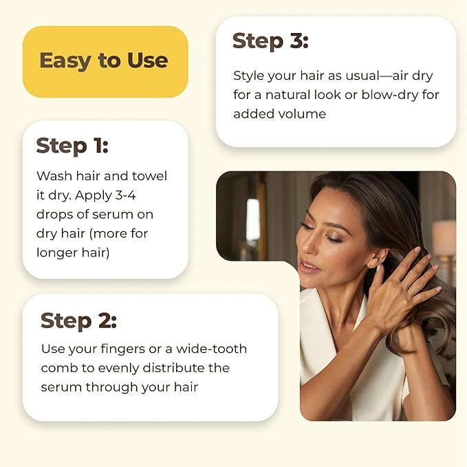 HerStyler Advanced Argan Oil Hair Serum for Women - Anti Frizz Serum for Hair - for Frizzy, Dry and Damaged Hair - Nourishing - 2.36 Fl Oz / 70 Ml (3 Pack)-GlimoraGlow