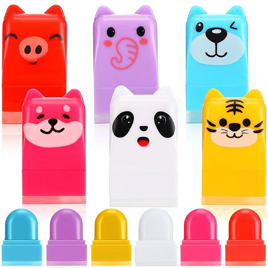 12 Pcs Farm Animals Birthday Lip Balm Gifts for Baby Shower Prizes Gift Baby Shower Favors Genger Reveal Gifts Zoo Theme Birthday Party Favors for Preschool Toddler Boy Girl Classroom Prizes-GlimoraGlow