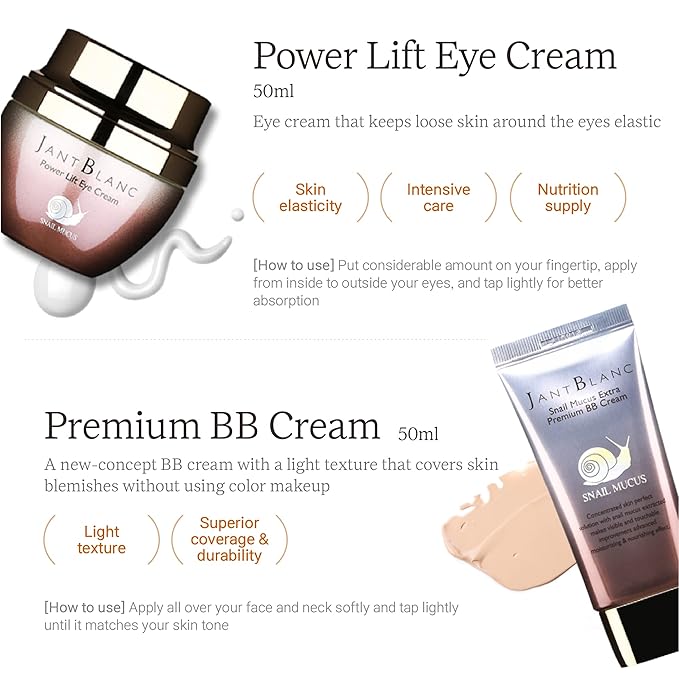 Jantblanc Snail -Mucus Skin Care Set (Skin Care 6 Set)-GlimoraGlow