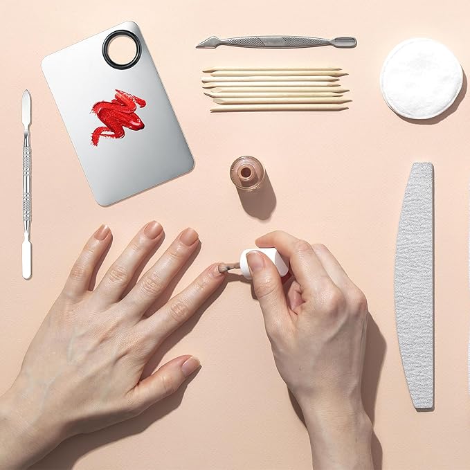 10-in-1 Makeup Spatula and Powder Puff Set with Professional Cosmetic Palette Triangle Puff for Eye Shadow Spatula Facial Cosmetic Makeup Tool for Eyelashe Body-GlimoraGlow