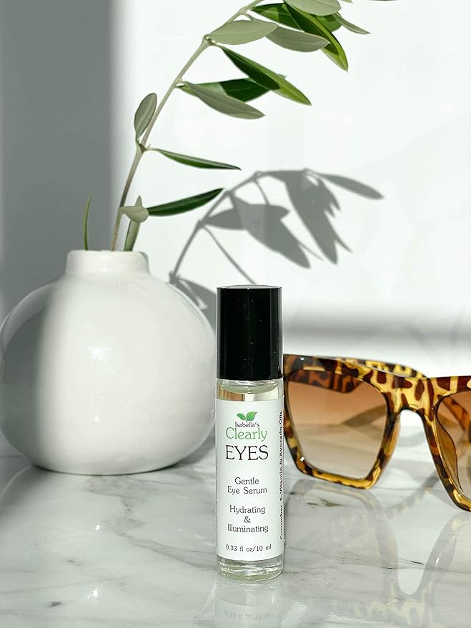 EYES, Natural Anti Aging Eye Serum | Hydrating and Firming Instant Treatment for Tired Puffy Eyes, Dark Circles, Swollen Eyelid, Eye Bags with Cucumber and Avocado | Made in USA-GlimoraGlow