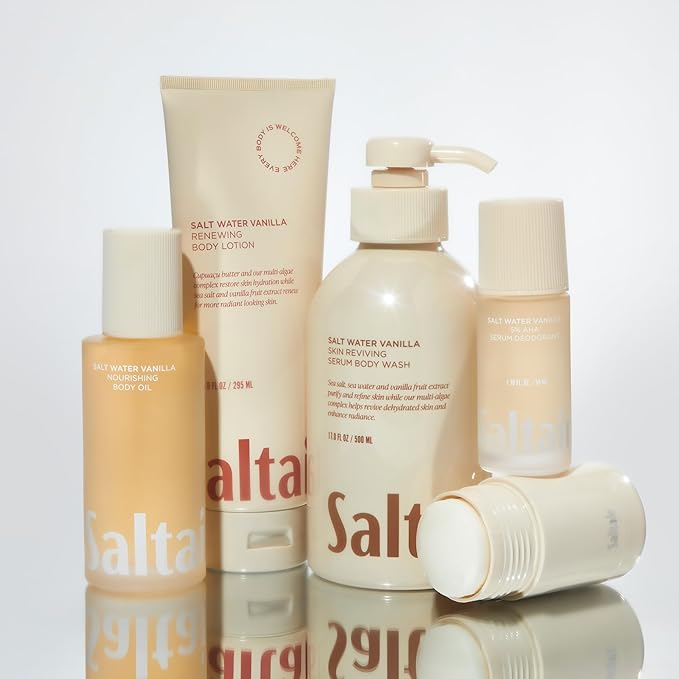 Saltair Body Lotion - 2 Pack Moisturizing Lotion For Dry Skin. Salt Water Vanilla Scented Hydrating Body Cream with Nourishing Moisturizer Formula. Skin Care for Women and Men. 2x 10oz Tubes-GlimoraGlow