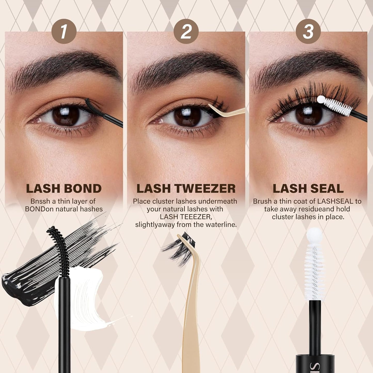 JMS&JMS 156Pcs Lash Clusters Lash Extension CC Curl Wispy Eyelash Clusters Natural Volume Eyelash Extensions Individual Lashes DIY for Beginner (8-18MIX)-GlimoraGlow