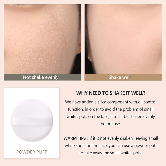 Long Lasting Makeup Setting Spray Kit - 3.38 Fl oz Super Matte Finish Setting Mist Lightweight Face Make up Fixer for Oily Skin + 1PC Sponge Puff + 1PC Powder Puff-GlimoraGlow