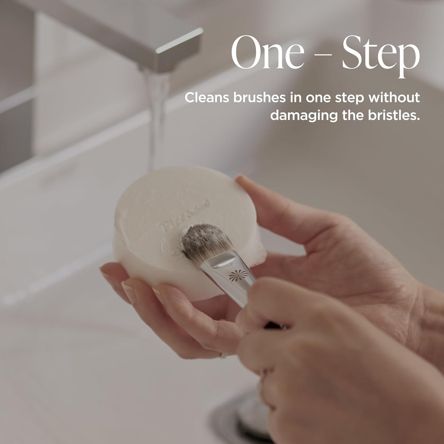 Piccasso Brush Cleaner – Makeup Brush Cleaner Cleanser Soap for Deep Cleaning, Gentle Brush Cleaner for Makeup Brushes, Professional Brush Cleaner Make Up Solid Cleanser-GlimoraGlow