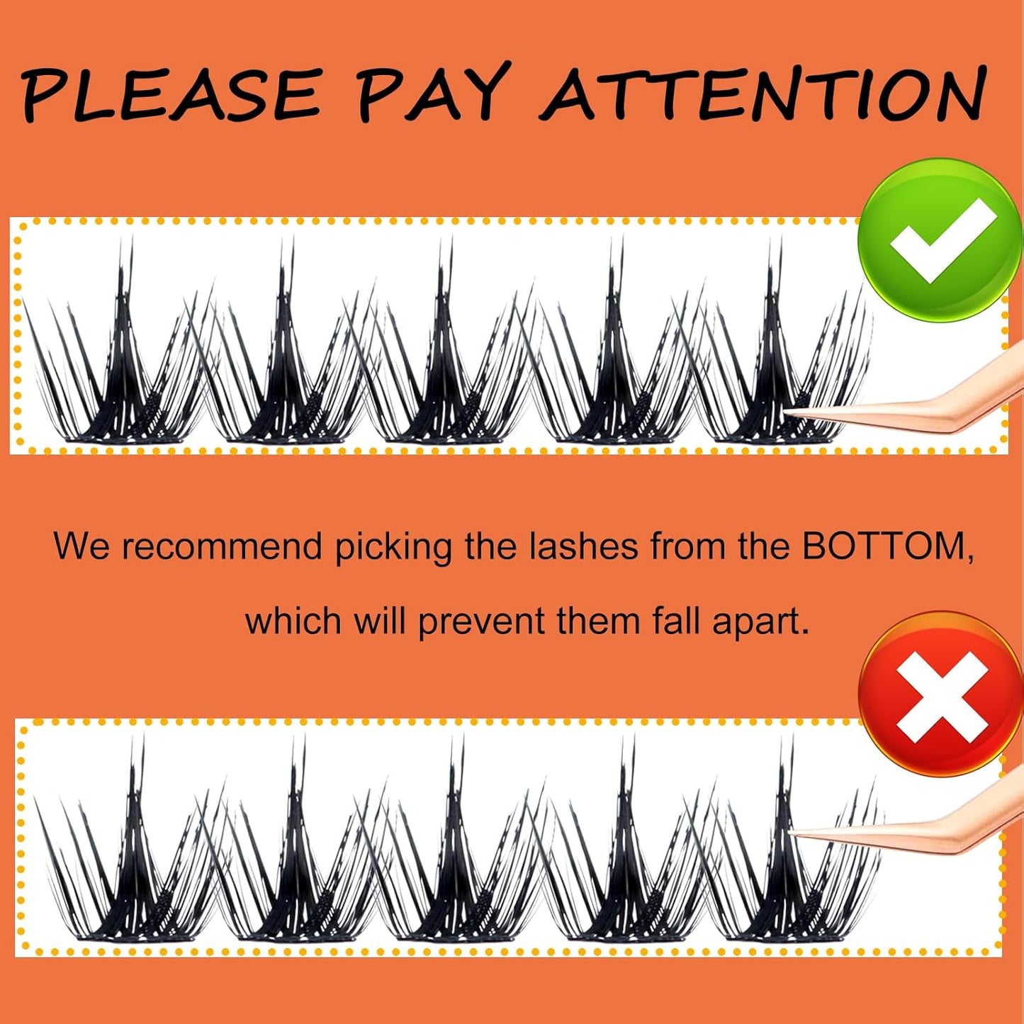 Eyelash Clusters Fluffy Lash Clusters Wispy Individual Lashes WideSpan Cluster Eyelash Extensions Natural Cluster Lashes Ultra-Thin Band (Magic-0.07D-Mix8-16)-GlimoraGlow