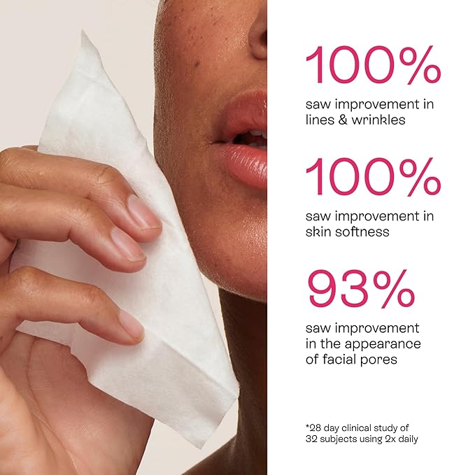 BeautyStat Triple Action One-Step Daily Exfoliating Peel Pad for Uneven Tone, Texture, Fine Lines, Enlarged Pores - Made in the USA - Gentle Exfoliator Pad with AHAs, BHAs, Glucosamine to Brighten-GlimoraGlow