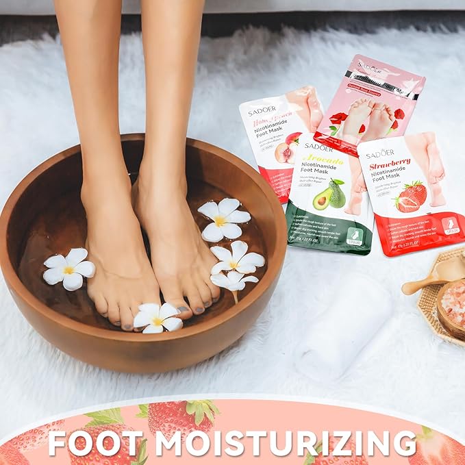 24 Pcs Fruits Beauty Facial Hand Foot Mask Cooling Eye Pads Set Spa Party Night Kit Beauty Skincare Hydrating Skin Cooling Eye Masks for Puffy Eyes Spa Stocking Stuffers Night Summer Party-GlimoraGlow