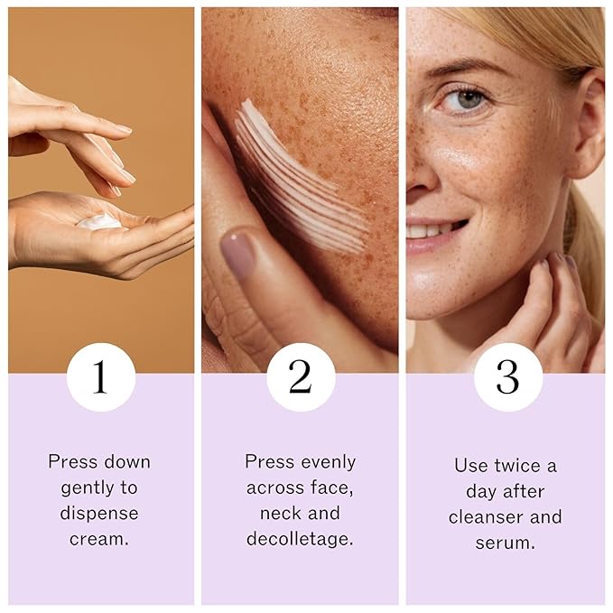 LilyAna Naturals Face and Neck Moisturizer for Women and Men - Moisturizer Face and Neck Cream for Dry Skin and Dark Spot Brightening - Rose and Pomegranate Extracts - 1.7oz-GlimoraGlow