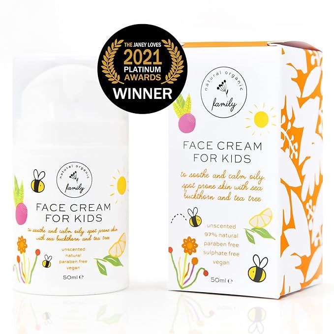 Award-Winning Kids Face Cream - Gentle & Calming Moisturizer with Natural Ingredients for Sensitive & All Skin Types - Fragrance-Free-GlimoraGlow