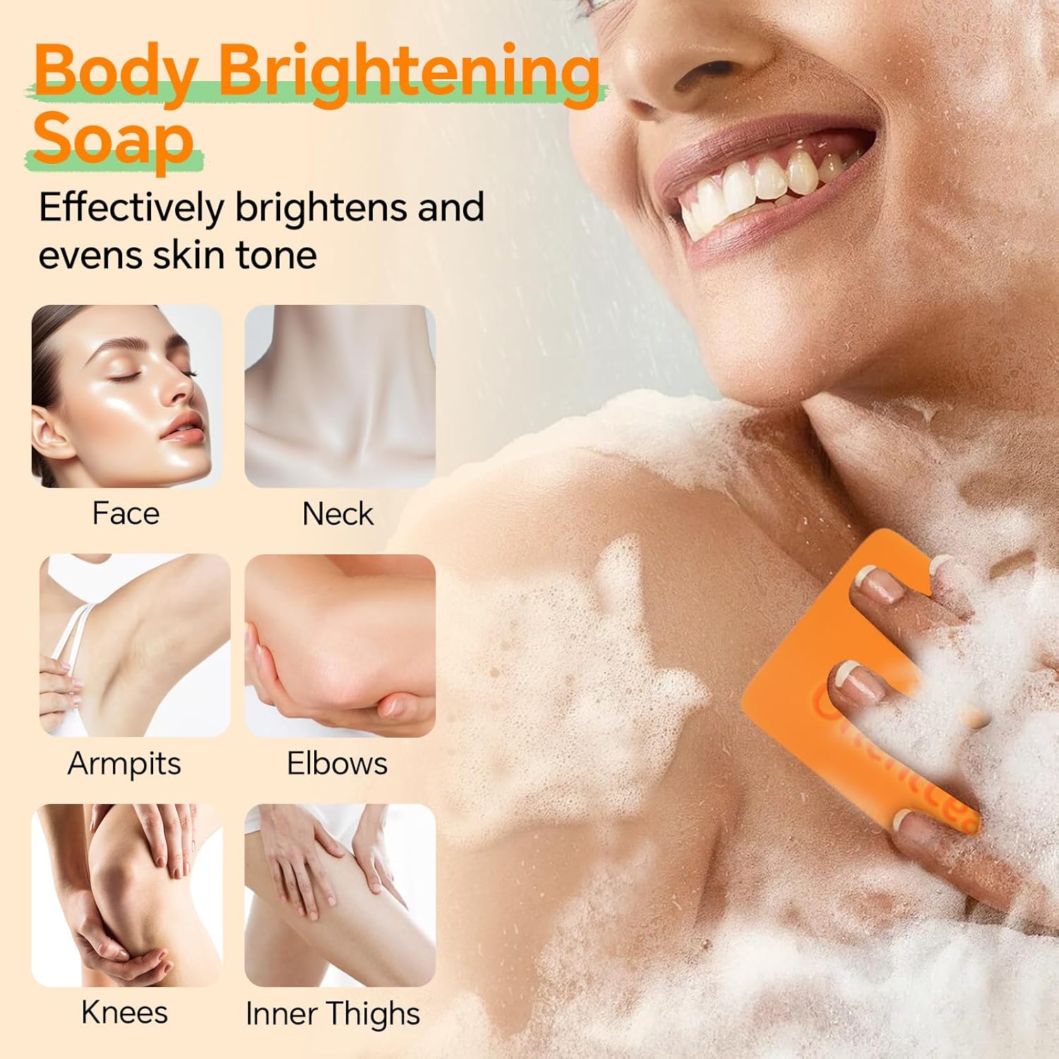 Kojic Acid and Turmeric Soap for Dark Spots Remover, Brightening, Hyperpigmentation for Face, 4oz x 2 BARS-GlimoraGlow