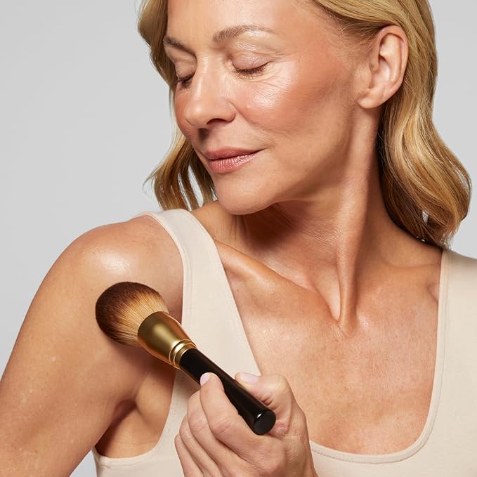 LAURA GELLER NEW YORK Classic Bronzer Brush | Fluffy Powder Brush, Contour & Define, Vegan Bristles-GlimoraGlow