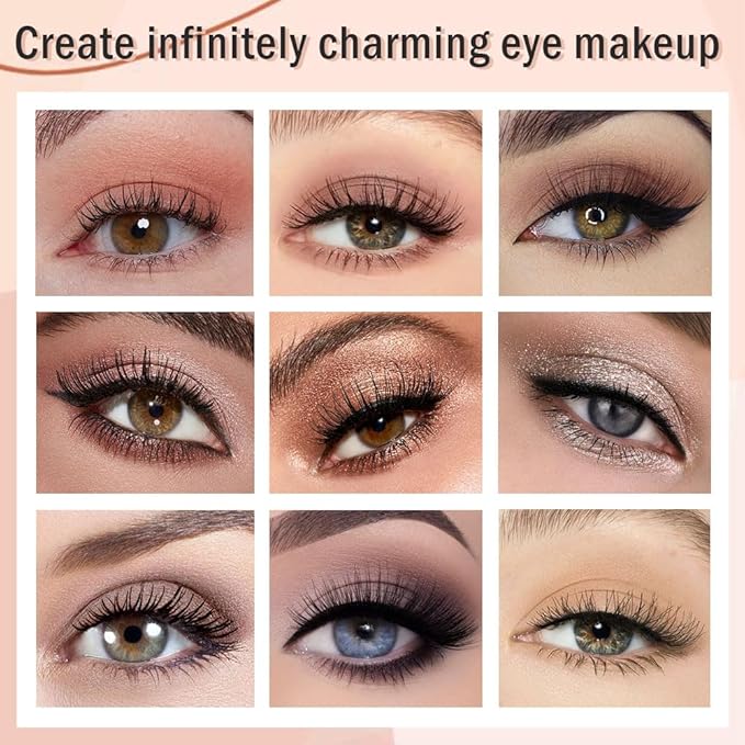 12 Girds Colorful Matte Shimmer Eyeshadow Palette for Eye Makeup,High Pigmented Eye Shadow Primers Powder Palet de sombras de ojos 12-A-GlimoraGlow