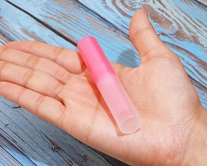 0.14oz Empty Flavored Lip Balm Container Tubes Plastic Homemade Moisturizing Lip Stick with Caps Bulk Fit for Women Adult DIY Making Supplies, 25 Count (Multicolor)-GlimoraGlow
