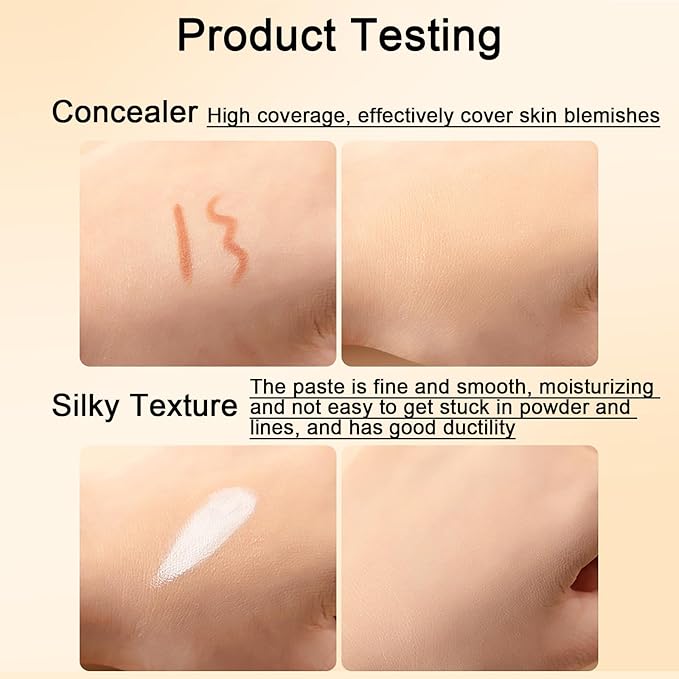 16 Color Corrector Concealer Foundation Palette Cream Set, Orange Green Peach Color Correcting Camouflage Makeup Cream Contour Palette with 11Pcs Makeup Brush Kit for Dark Circles Dark Spots-GlimoraGlow