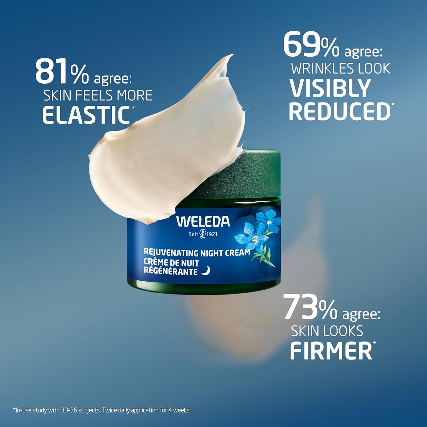 Weleda Face Care Rejuvenating Night Cream, Plant Rich Moisturizer with Blue Gentian and Edelweiss-GlimoraGlow