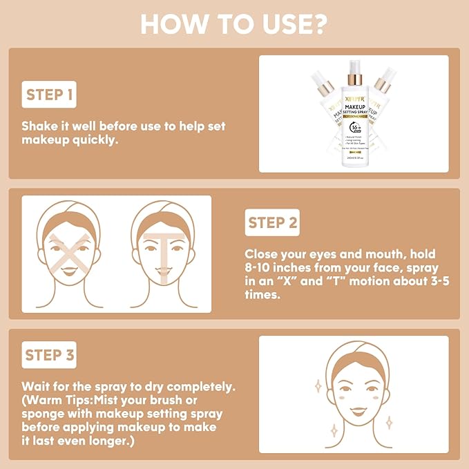 Makeup Setting Spray, 8.12 Fl Oz Matte Finishing Spray, Ultra Fine Setting Mist, Long Lasting Fixing Spray, Lightweight Oil Control Hydrating Refreshing Fast Drying, Vegan & Cruelty-Free-GlimoraGlow