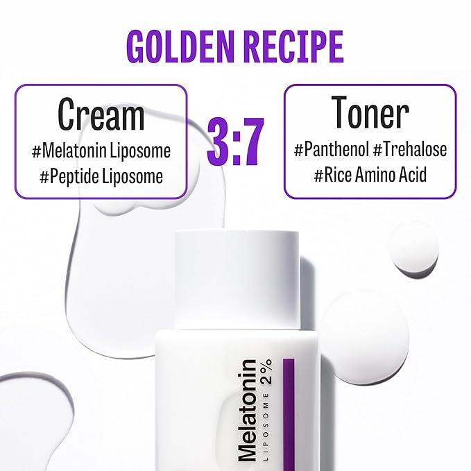 Time Return Melatonin Cream Toner | Highly Moisturizing Facial Toner for Sensitive Skin | Clarifying & Calming Toner for Face | Hydrating Toner for Face | Toner Cream Skin Toner (6.76 fl oz)-GlimoraGlow