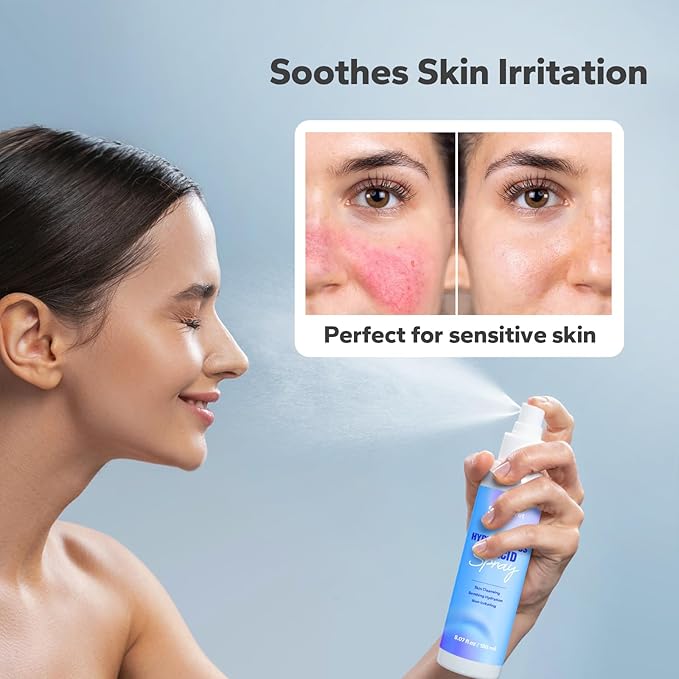 Hypochlorous Acid Spray (5 Fl Oz), Hypochlorous Acid Spray for Face & Body, Eyelid Cleanser, HOCl Facial Mist for Skin Cleansing & Soothing, Sensitive& Redness Reducing Skin Care-GlimoraGlow