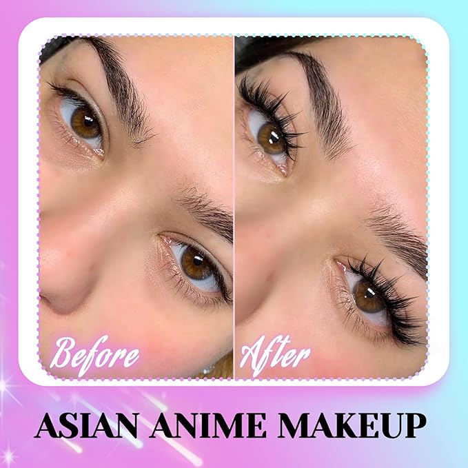 Losha Lashes Spiky Manga Lashes 14 Pairs Wispy False Eyelashes Natural Eye Lashes Kit with Lash Glue and Lash Tweezers Soft Anime Fake Eyelashes (Fairy)-GlimoraGlow