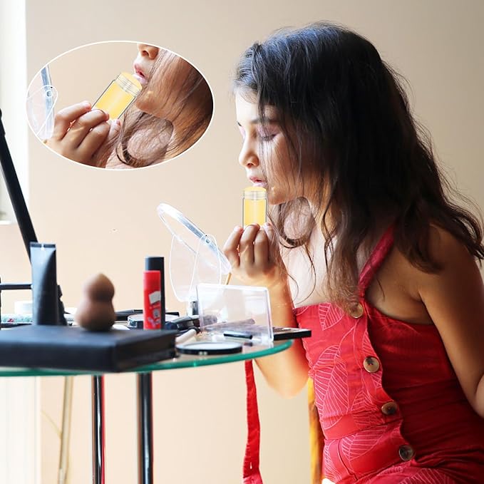 12 Pieces 15g Clear Plastic Deodorant Containers,Empty 1/2 oz Travel Lip Balm Tubes,Refillable Twist-UP Solid Perfume Tubes,Lipstick Tubes for DIY-GlimoraGlow