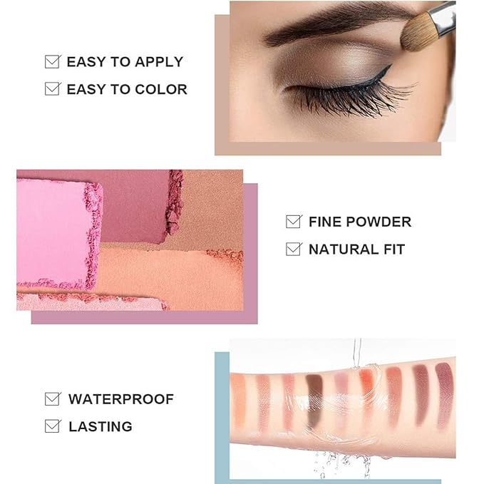 120 Nude Eyeshadow Palette, Beauty Makeup Palette Multicolor Combinable Highly Pigmented Warm Color Cosmetic Sweatproof Matte Pearl Shimmer Makeup Shadow Palette Professional for Women #4-GlimoraGlow