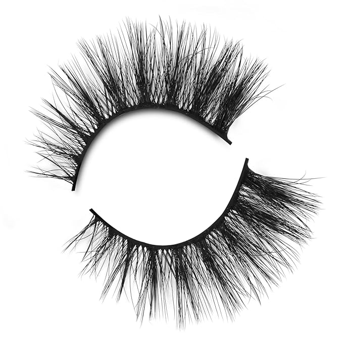 Onlyall Lashes Mink False Eyelashes Natural Wispy Lashes Soft Faux Mink Lashes Fluffy False Lashes 16MM A04-GlimoraGlow