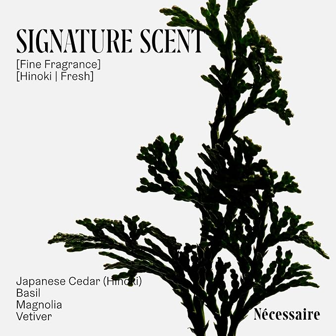 Nécessaire The Body Wash Hinoki - Natural Body Wash for Women & Men, Softening Shower Gel with Gentle Exfoliating Acids AHA/BHA/PHA. Gel Cleanse, 8.4 fl oz.-GlimoraGlow