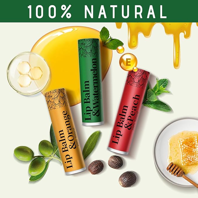 126 Pcs Lip Balm Bulk, 12 Flavored Pack of Lip Balms Natural Lip Balm Pack Moisturising Organic Lip Balm Set for Cracked Lips, Bulk Gifts Stocking Stuffers Party Favors(4.2g/0.15oz)-GlimoraGlow