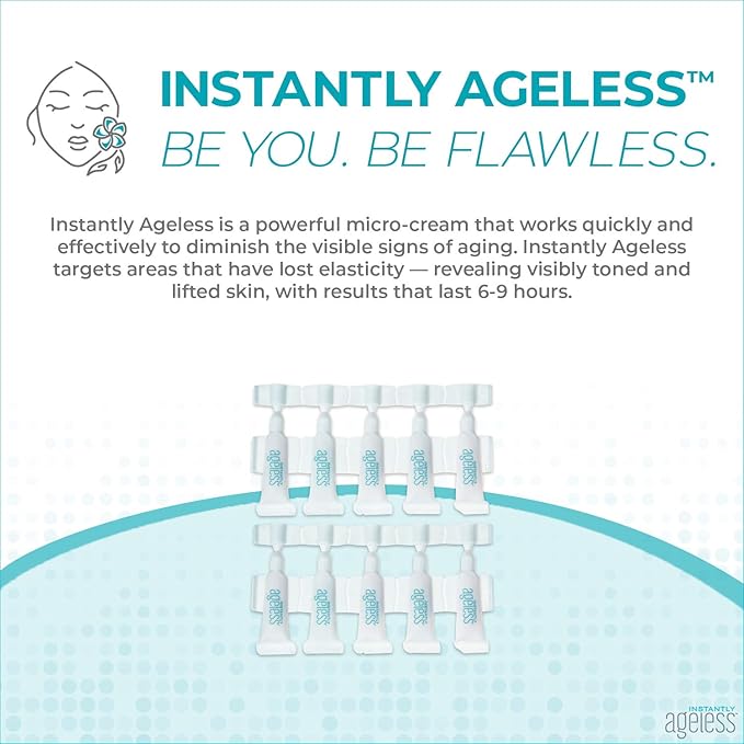 Instantly Ageless Facelift - Instant Eye Bag Remover Puffiness - 10 Vials - Instant Under Eye Bags Remover - Wrinkle Tightener - Instant Wrinkle Remover for Face Instant Lift-GlimoraGlow