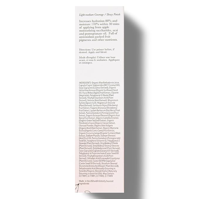 100% PURE Tinted Moisturizer Anti-Aging Face Makeup - Fruit Pigmented Alpine Rose Light to Medium Coverage & Dewy Glow - Lightweight Foundation Fair Skin w/Pink Undertone - Vegan - 1.7 Fl Oz-GlimoraGlow