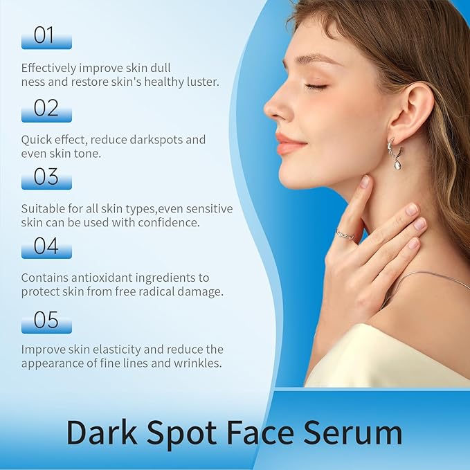 Dark Spot Remover for Face,Dark Spot Corrector, Dark Spot Serum for Sun Spots, Age Spots, Brown Spots,Acne Scars,Melasma Brown Spot -Advanced Formula with Niacinamide Retinol for Women (1.0 Fl Oz)-GlimoraGlow