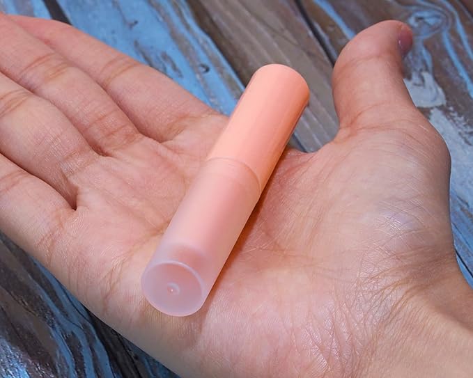 0.14oz Empty Flavored Lip Balm Container Tubes Plastic Homemade Moisturizing Lip Stick with Caps Bulk Fit for Women Adult DIY Making Supplies, 25 Count (Pink)-GlimoraGlow