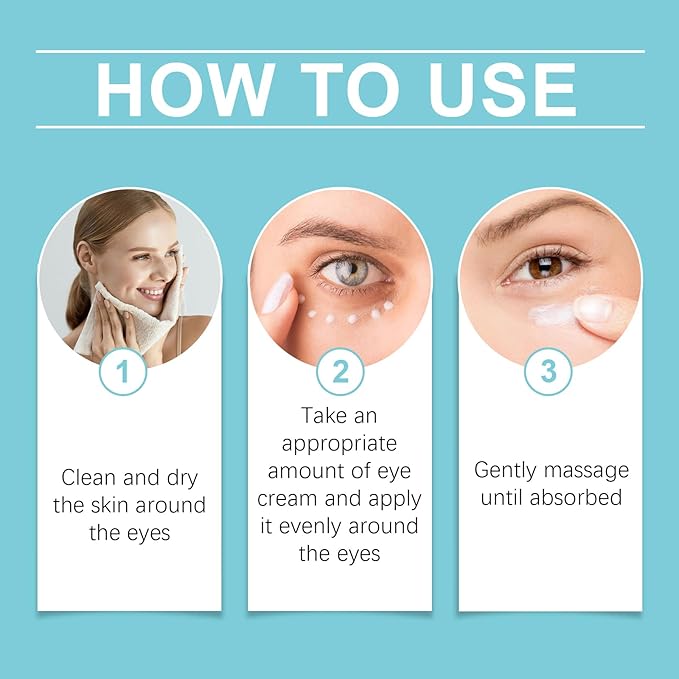 Instant Firm Eye Tightening Cream with Caffeine & Collagen & Vitamin E, Instant Firming Eye Cream, Eye Tightener Cream Travel Size 1 Fl Oz-GlimoraGlow