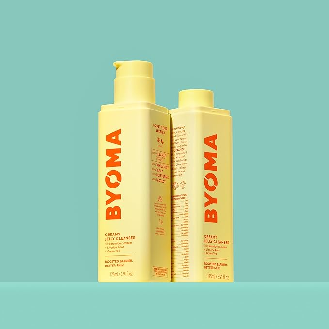 BYOMA Creamy Jelly Cleanser Refill - Hydrating Facial Cleanser for Skin Barrier Repair - Tri-Ceramide Face Wash for Sensitive Skin - Gently Removes Makeup & Excess Oil - 5.91 fl oz Refill-GlimoraGlow