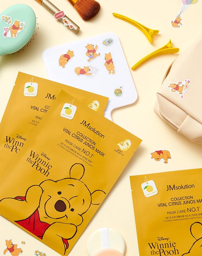 JMsolution Disney Collection Vital C mask- Brightening Elastic -Korean Skin care facial mask 10EA-GlimoraGlow