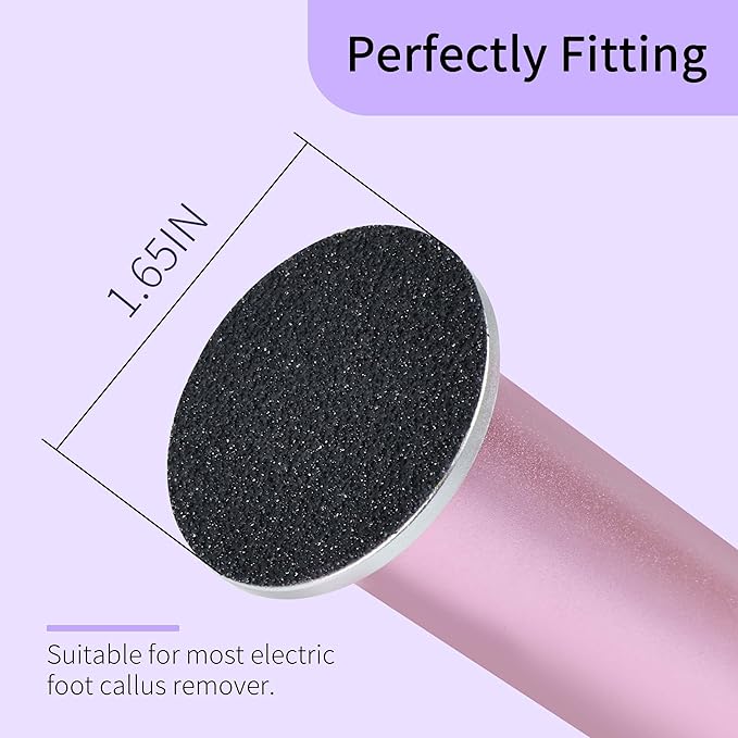 120PCS Fine 180 Grit Replaceable Sandpaper Discs for Electric Foot Callus Removers - 42mm Ultra-Soft Foot File Refills - Gentle Polishing & Baby-Smooth Finish-GlimoraGlow