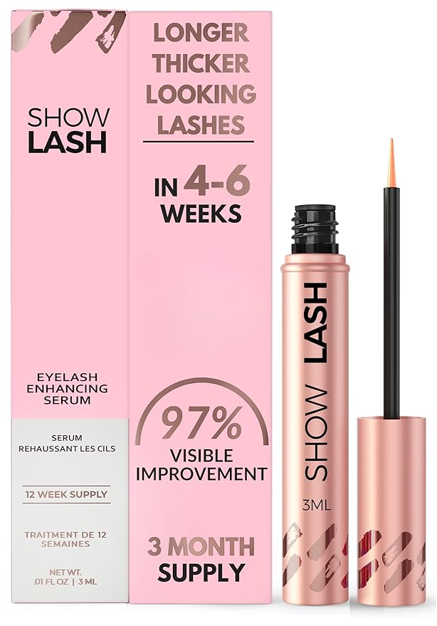 LeVaye Cosmetics Show Lash Eyelash Serum for Longer, Thicker, Gorgeous Looking Lashes, Cruelty Free Lash Serum-GlimoraGlow