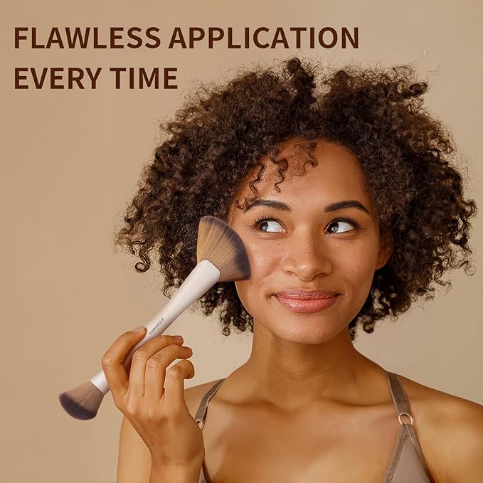 Makeup Brushes, Dual End Makeup Brush Set 7 Pcs, Foundation Contour Powder Concealer Eye Shadows Blush Make Up Brushes, Travel Gift Set, Cruelty-Free-GlimoraGlow