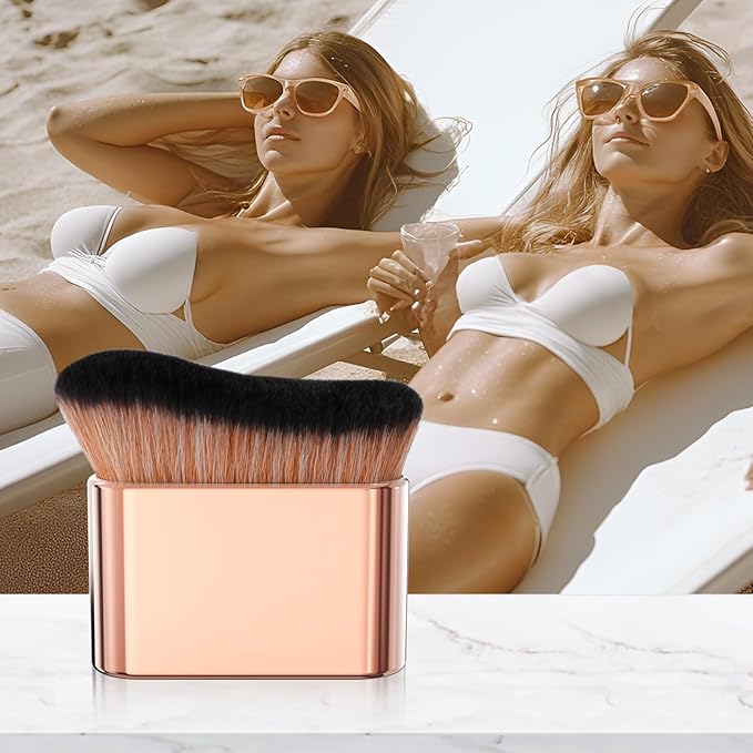 docolor Self Tanner Brush Body Makeup Brush for Flawless Face and Body Makeup, Sunless Tanner Blending Brush Body Brush for Self Tanner, Bronzer, Foundation, Vegan & Cruelty Free-GlimoraGlow