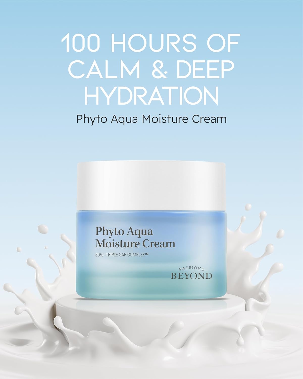 BEYOND Phyto Aqua Moisture Cream (Face Cream, 1.7fl oz) – Vegan Korean Skin Care for 100-Hour Hydration & Skin Barrier by LG Beauty-GlimoraGlow